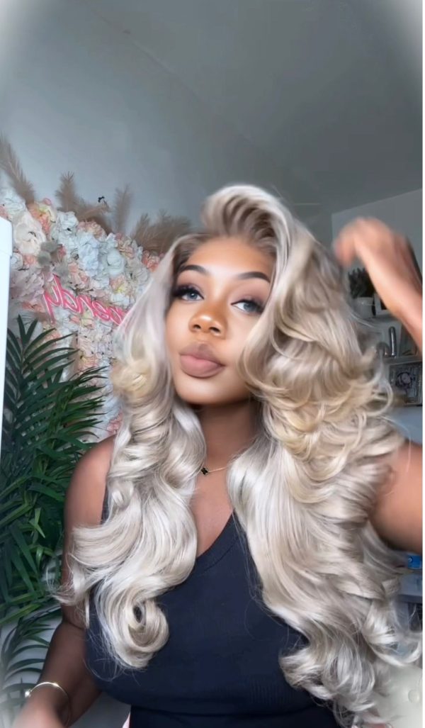 Light Ash Blonde with Dark Roots. - Image 2