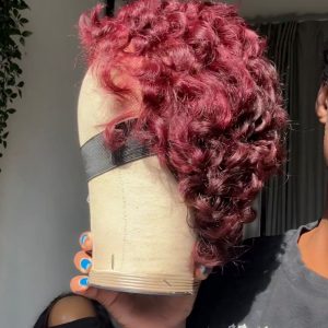 Burgundy Pixie Cut